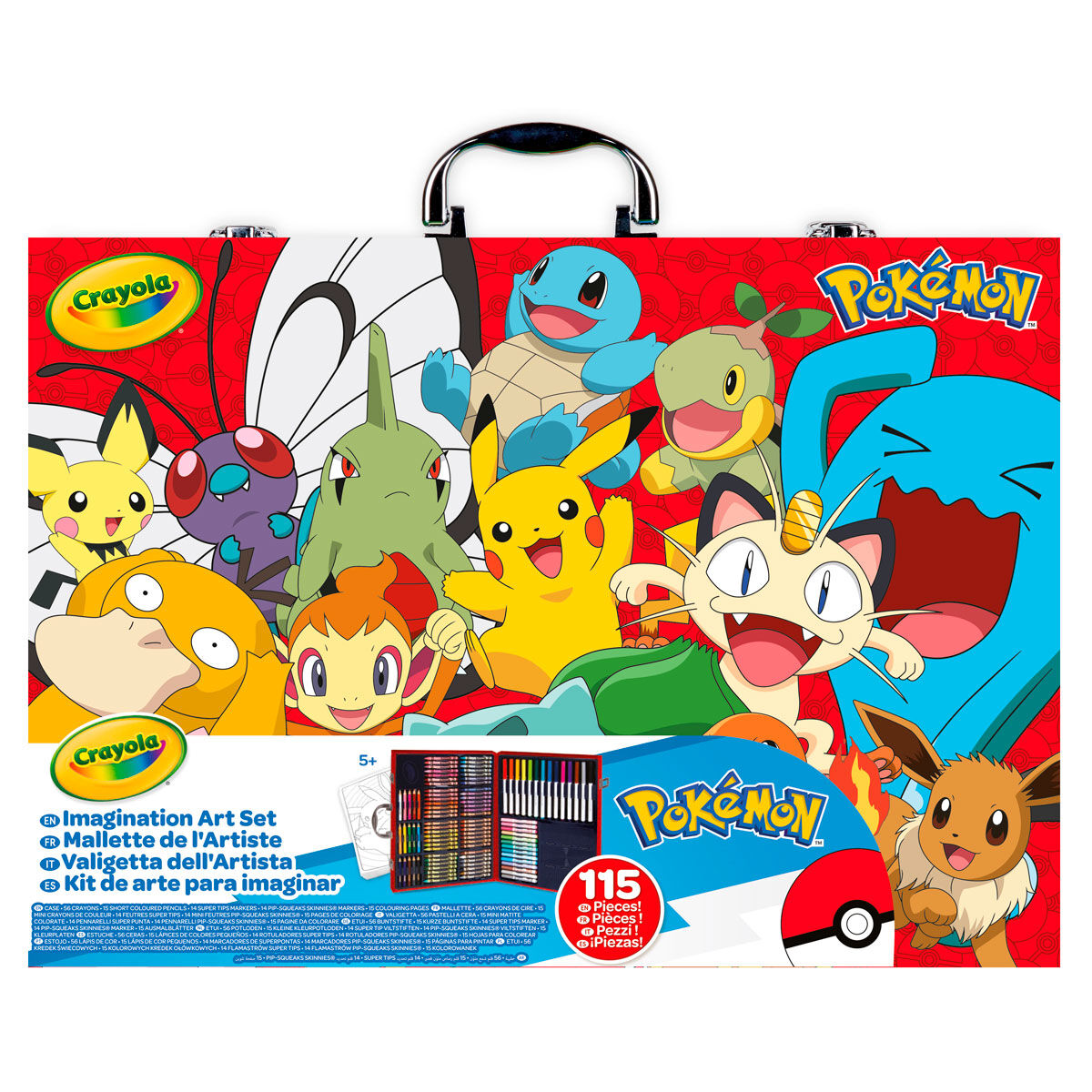 Imagen de Maletin Artista Pokemon Crayola parte de nuestra colección en Espadas y más, sitio oficial.
