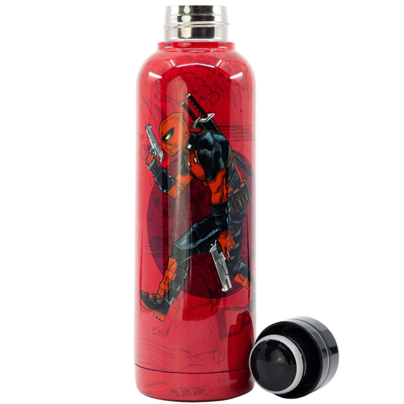 Imagen 3 de Botella Termo Acero Inoxidable Deadpool Marvel 515Ml