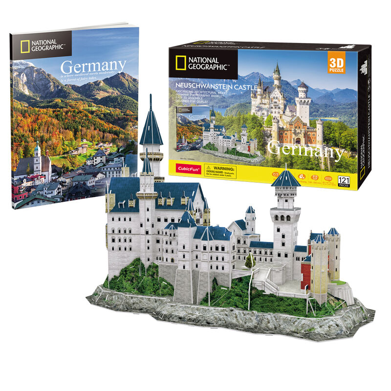 Imagen 1 - Puzzle 3D Castillo Neuschawanstein National Geographic 121Pzs