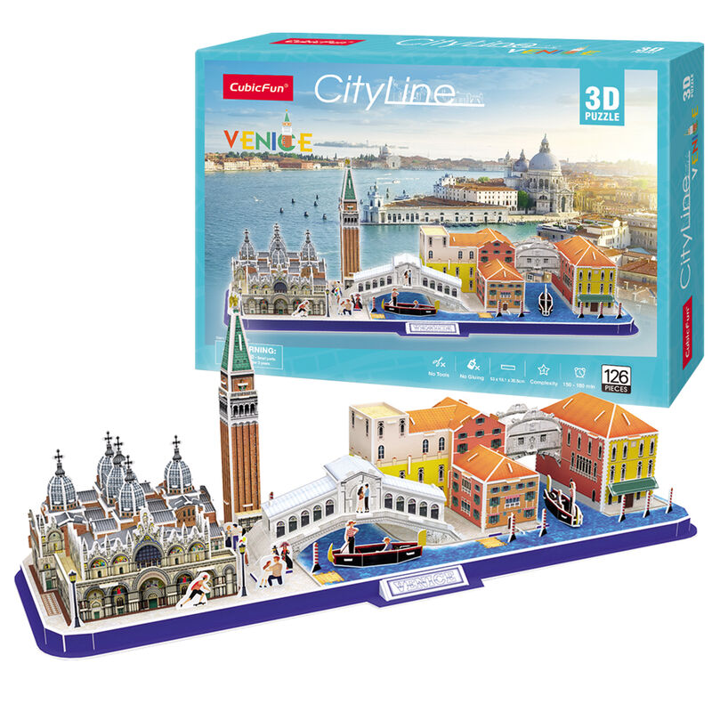 Imagen 1 de Puzzle 3D Venecia City Line 126Pzs