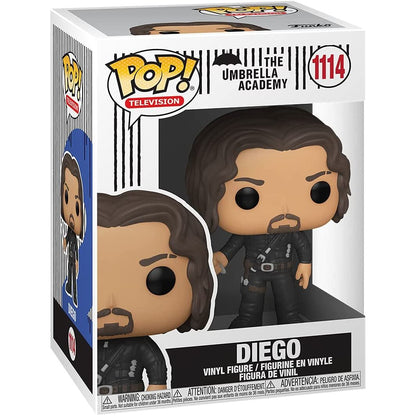 Imagen de Figura Pop Umbrella Academy Diego parte de nuestra colección en Espadas y más, sitio oficial.