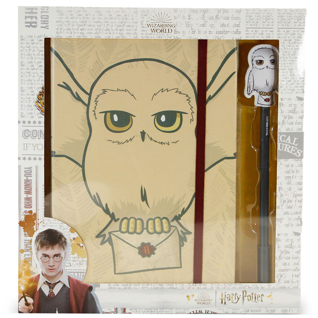 Imagen 1 de Set Diario + Boligrafo Hedwig Harry Potter