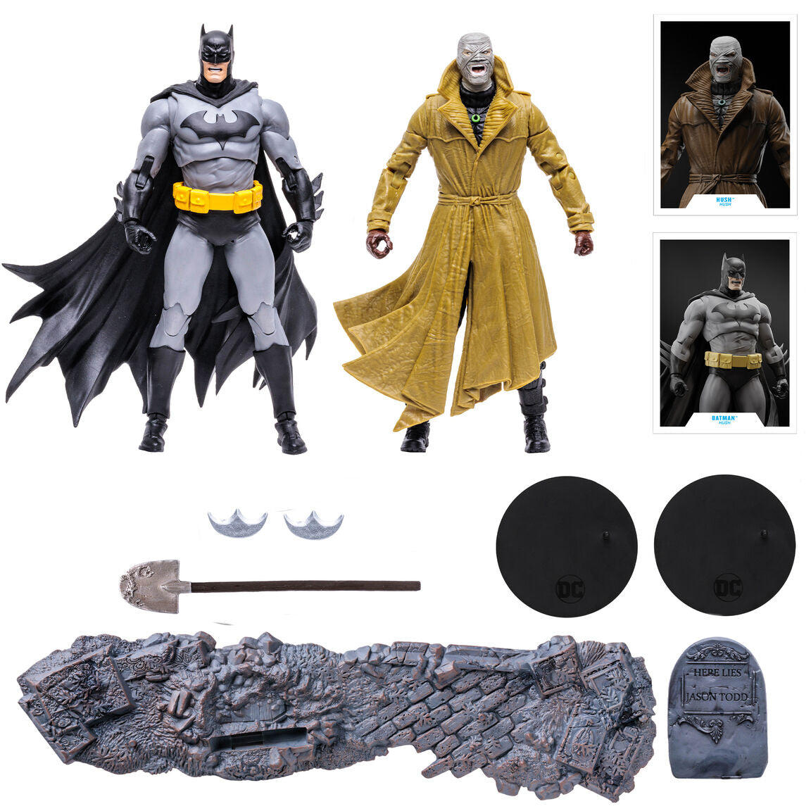 Imagen 3 de Blister 2 Figuras Batman Vs Hus Muliverse Dc Comics 17Cm