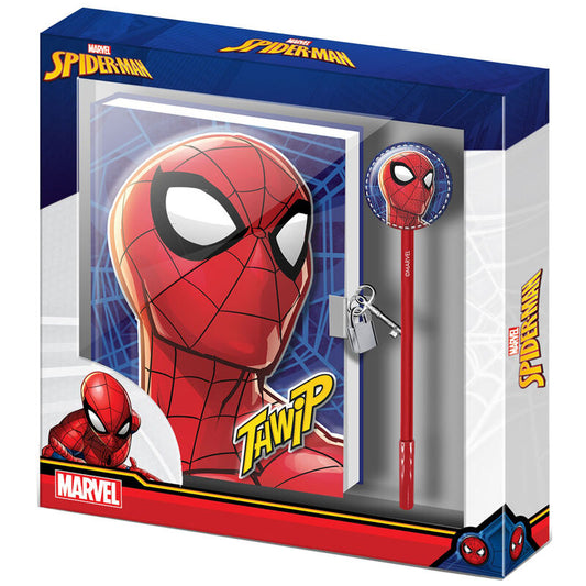 Imagen 1 de Set Diario + Boligrafo Sides Spiderman Marvel