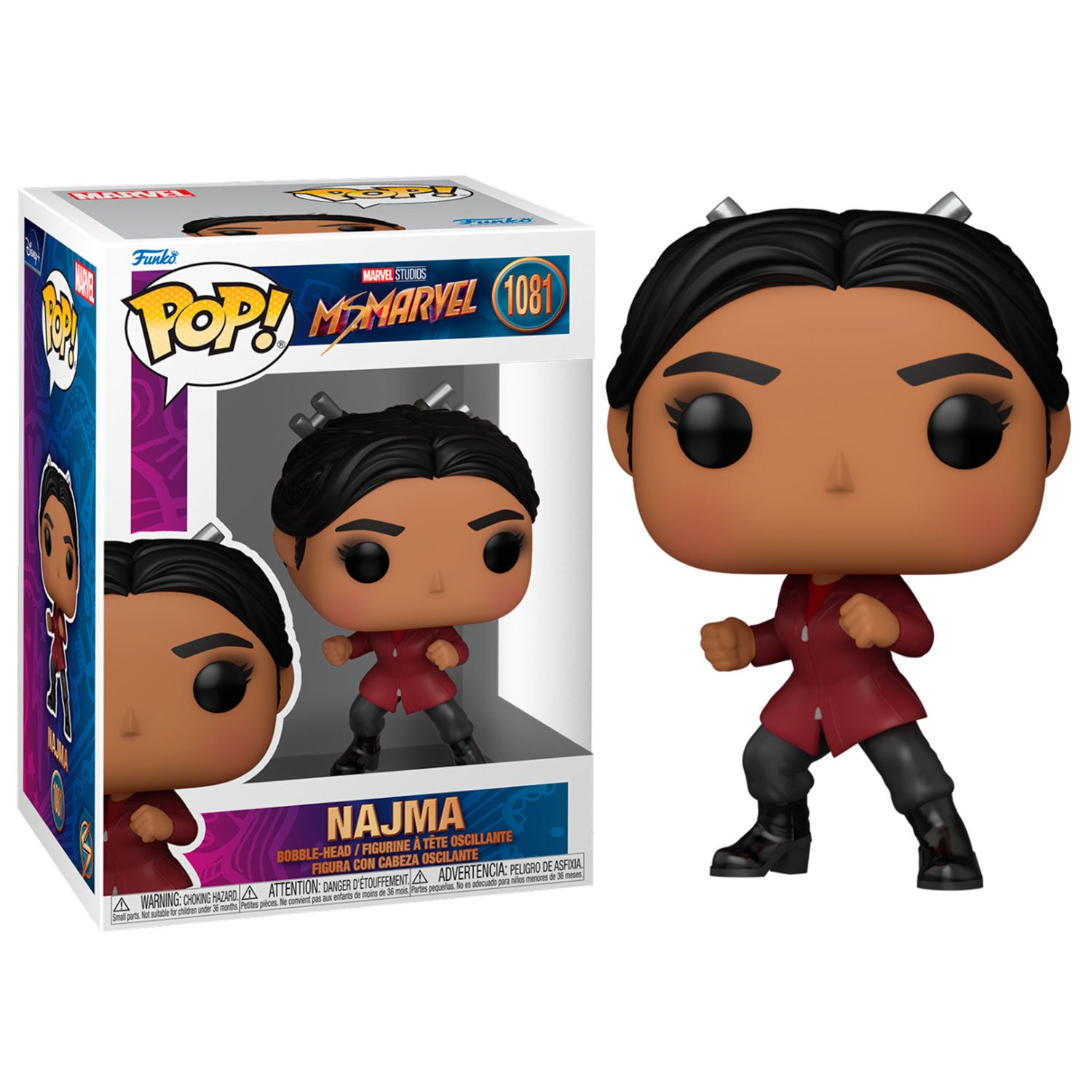 Imagen de Figura Pop Marvel Ms. Marvel Najma parte de nuestra colección en Espadas y más, sitio oficial.