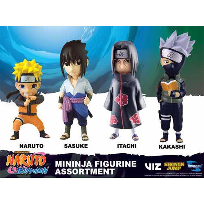 Imagen 1 de Pack 12 Figuras Mininja Naruto Shippuden 5Cm Surtido