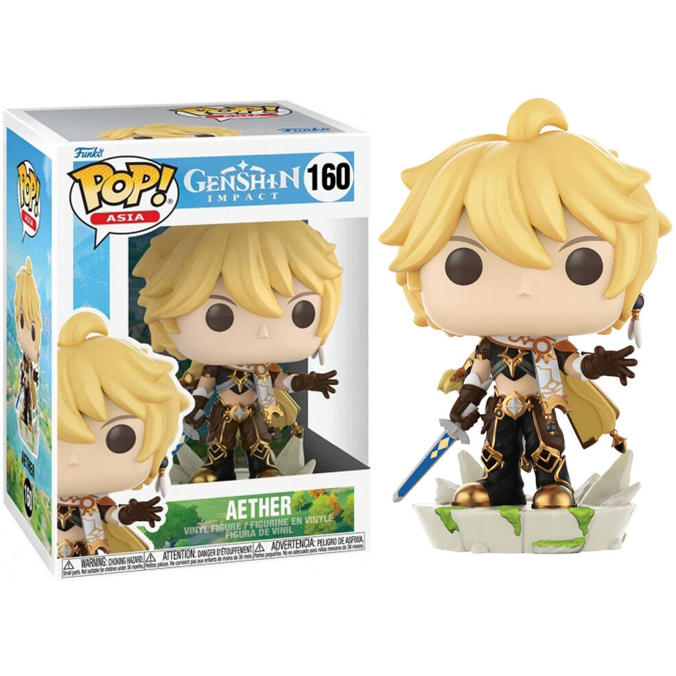 Imagen de Figura Pop Genshin Impact Aether parte de nuestra colección en Espadas y más, sitio oficial.