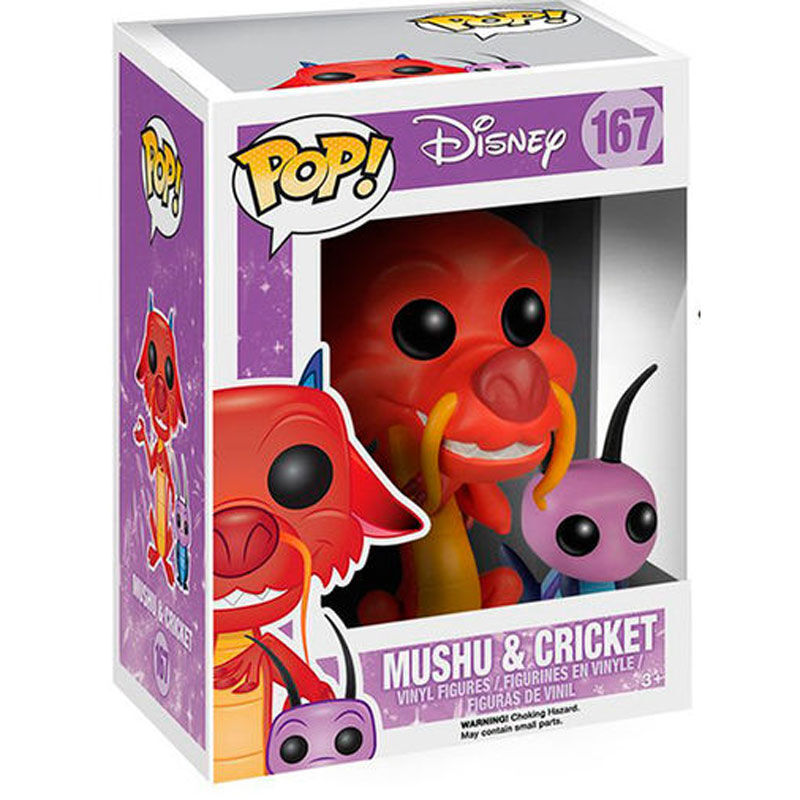 Imagen 2 - Figura Pop Disney Mulan Mushu & Cricket