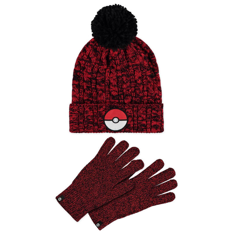 Imagen 1 - Set Gorro Y Guantes Pokeball Pokemon