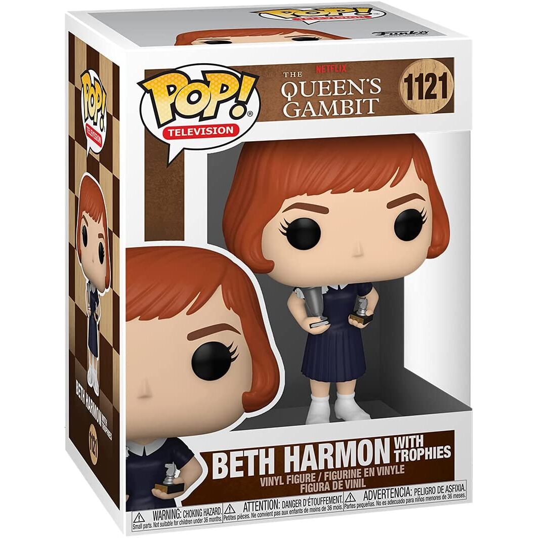 Imagen de Figura Pop Gambito De Dama Beth With Trophies parte de nuestra colección en Espadas y más, sitio oficial.