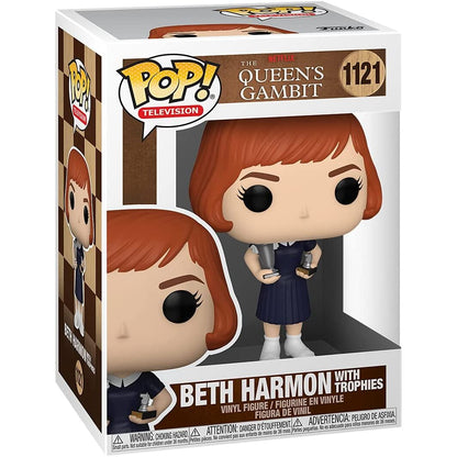 Imagen 2 de Figura Pop Gambito De Dama Beth With Trophies