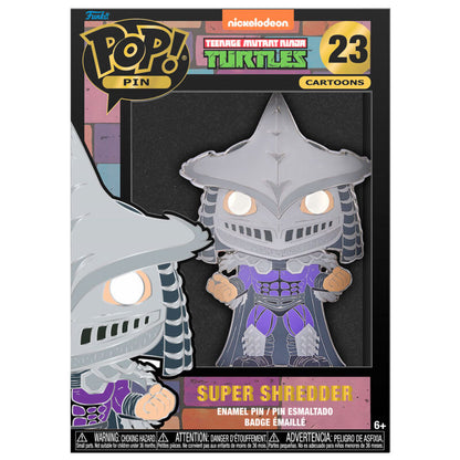 Imagen 2 de Pack 12 Pop Pin Tortugas Ninja Super Shredder 10Cm 11 + 1 Chase