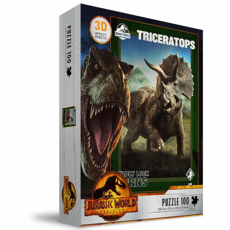 Imagen 1 - Puzzle 3D Triceratops Jurassic World 100Pzs