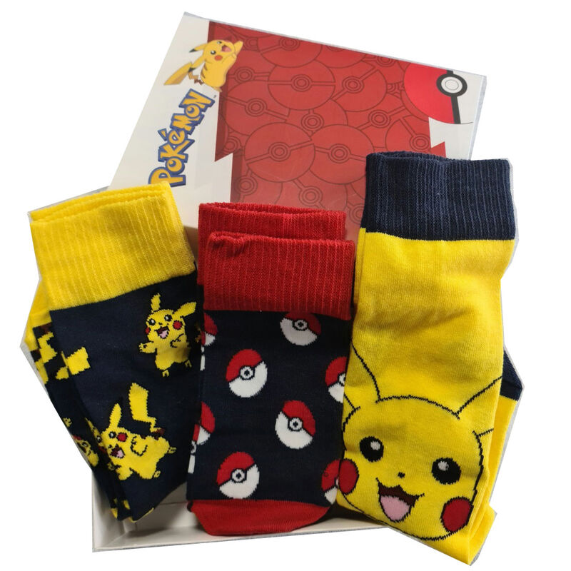 Imagen 1 de Set 3 Calcetines Pokemon Adulto Surtido