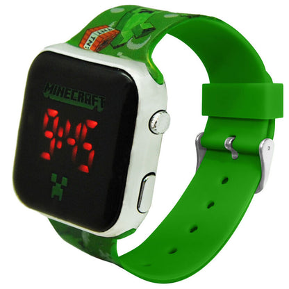 Imagen de Reloj Led Minecraft parte de nuestra colección en Espadas y más, sitio oficial.