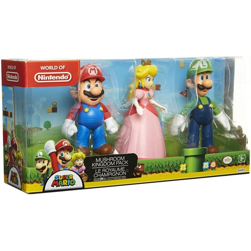 Imagen 1 de Blister 3 Figuras Super Mario Bros 10Cm