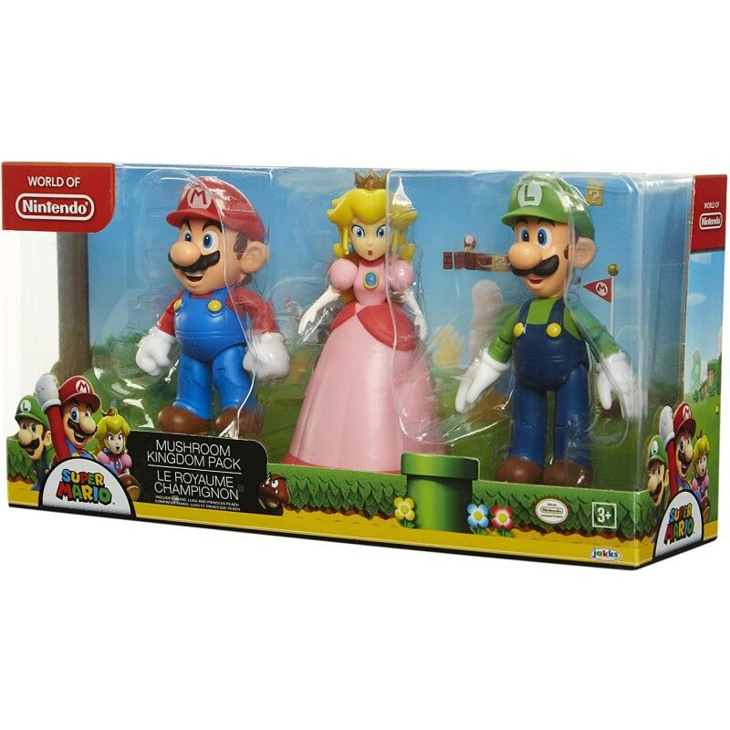 Imagen 4 de Blister 3 Figuras Super Mario Bros 10Cm