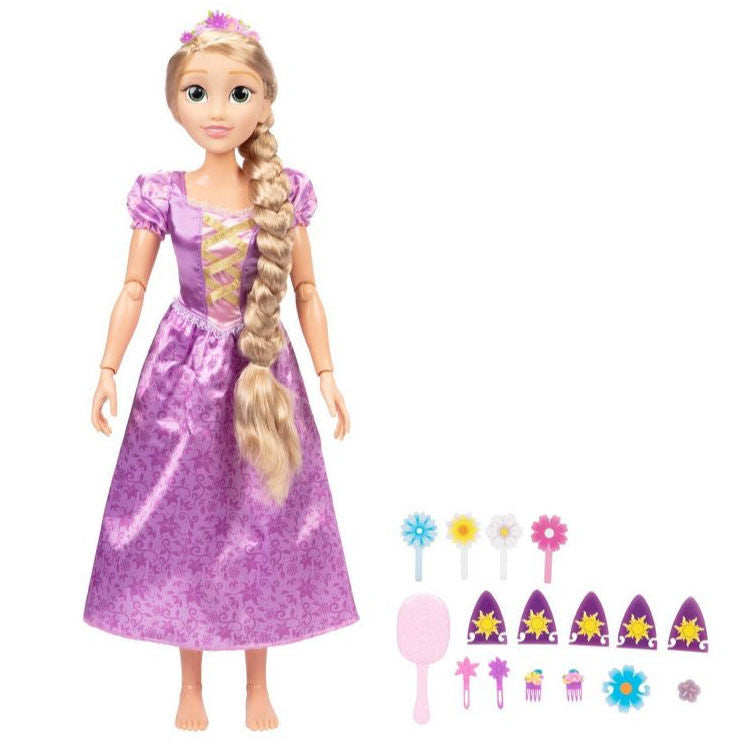 Imagen de Muñeca Rapunzel Enredados Disney 80Cm parte de nuestra colección en Espadas y más, sitio oficial.