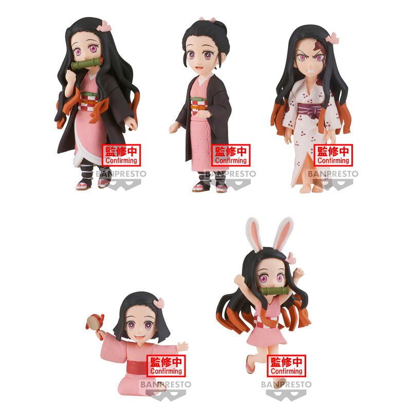 Imagen 1 de Pack 12 Figuras Nezuko Kamado Word Collectable Iii Demon Slayer Kimetsu No Yaiba 7Cm Surtido