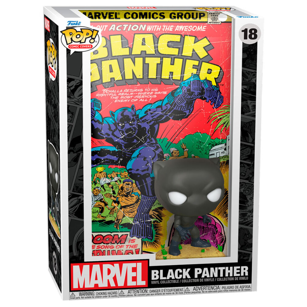 Imagen 3 de Figura Pop Comic Cover Marvel Black Panther