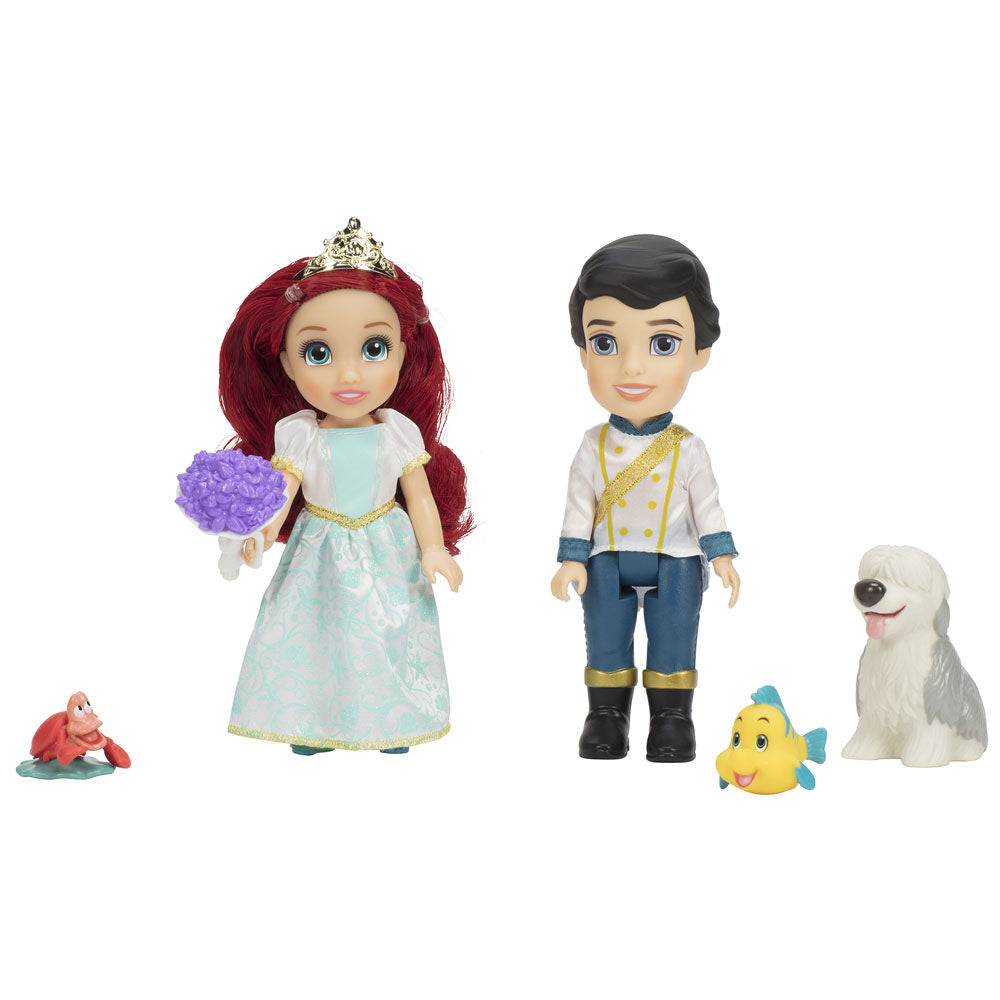 Imagen 4 de Muñecas Ariel + Eric La Sirenita Disney 15Cm