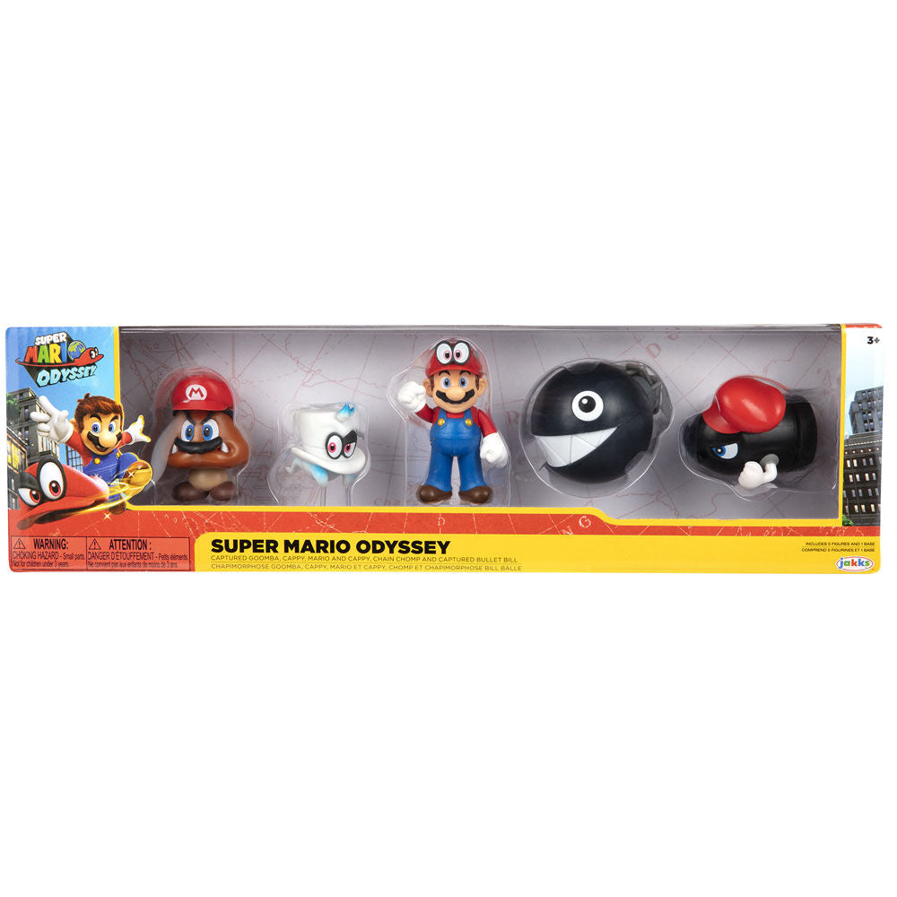 Imagen 1 - Blister 5 Figuras Super Mario Bros 6,5Cm