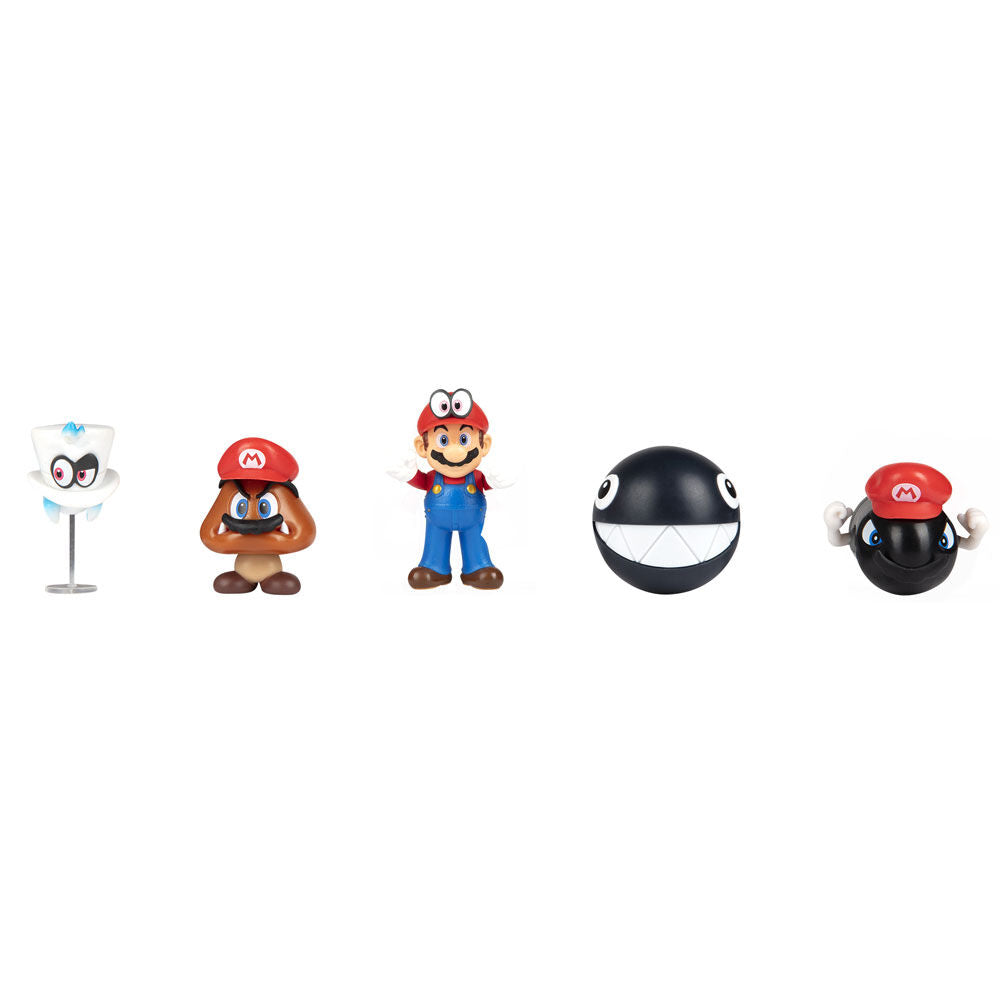 Imagen 2 de Blister 5 Figuras Super Mario Bros 6,5Cm