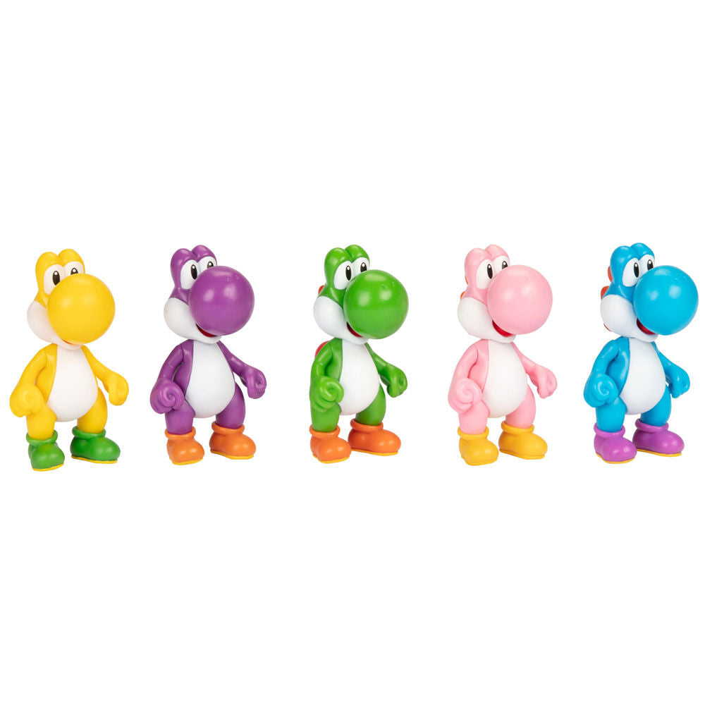Imagen 3 - Blister 5 Figuras Yoshi Super Mario Bros 6,5Cm