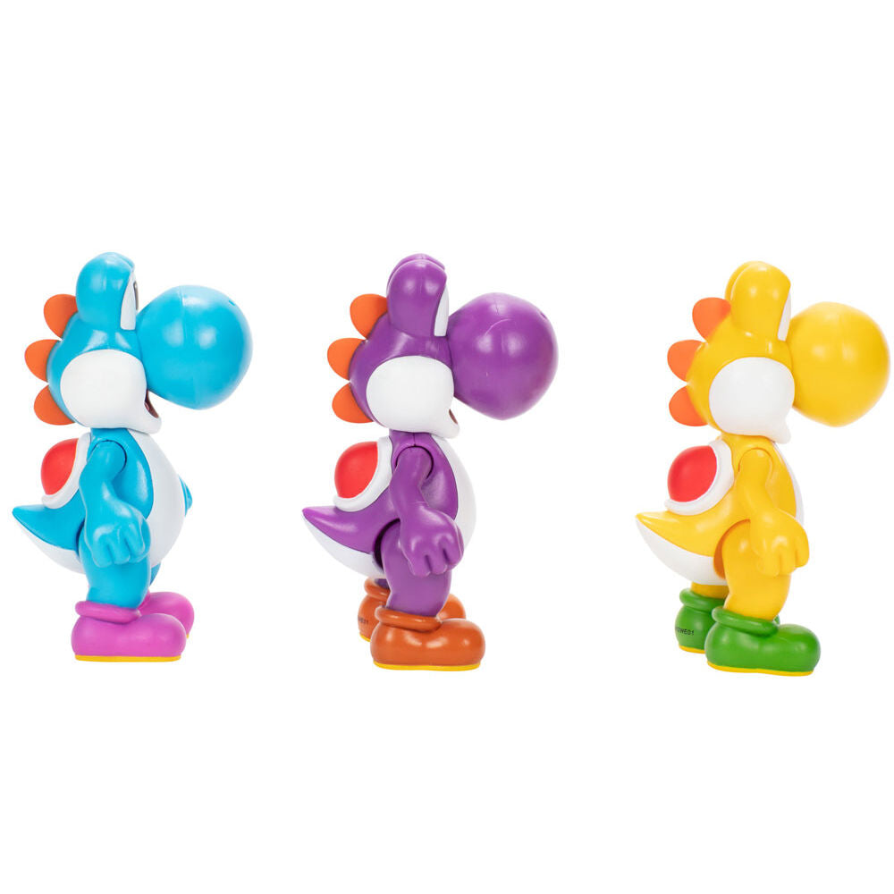 Imagen 4 - Blister 3 Figuras Yoshi Super Mario Bros 10Cm