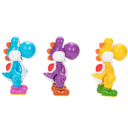 Imagen 4 - Blister 3 Figuras Yoshi Super Mario Bros 10Cm