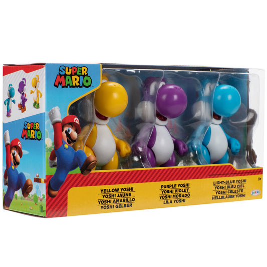 Imagen 2 - Blister 3 Figuras Yoshi Super Mario Bros 10Cm