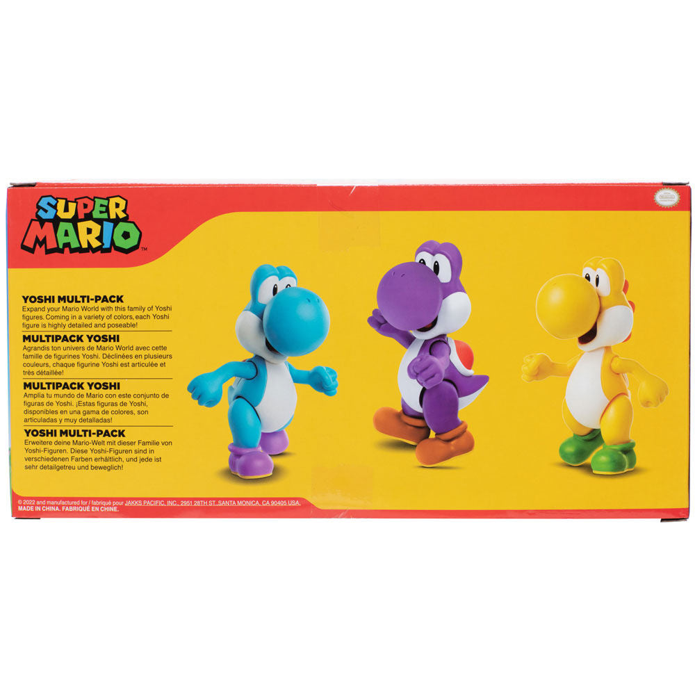 Imagen 6 - Blister 3 Figuras Yoshi Super Mario Bros 10Cm