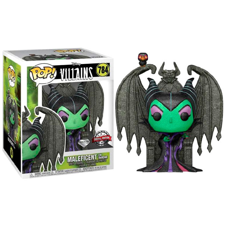 Imagen 1 de Figura Pop Disney Villains Maleficent On Throne Diamond Exclusive