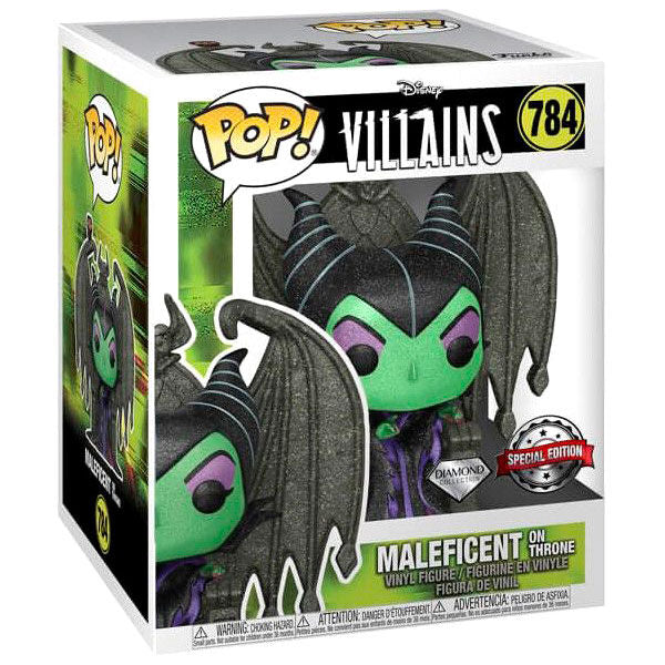 Imagen 2 de Figura Pop Disney Villains Maleficent On Throne Diamond Exclusive