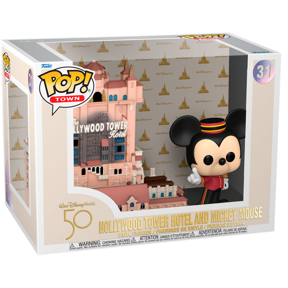Imagen 1 de Figura Pop Walt Disney World 50Th Anniversary Hollywood Tower Hotel And Mickey Mouse