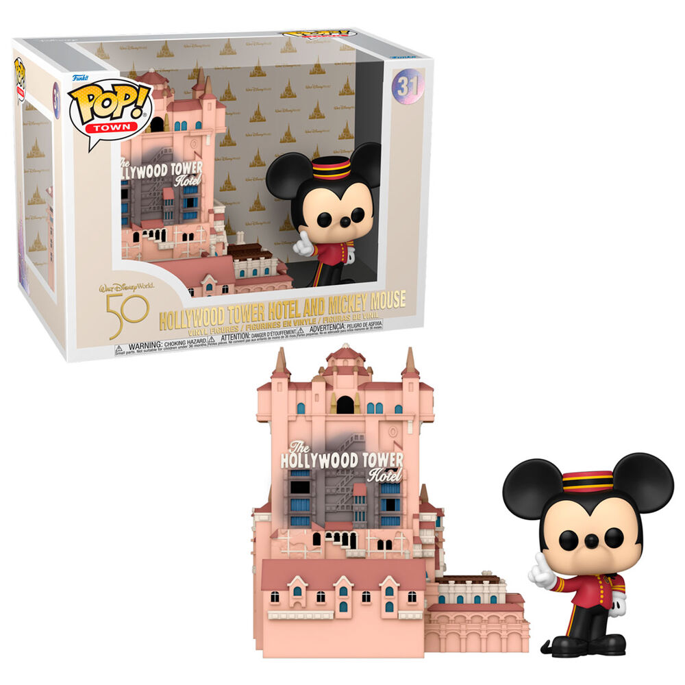 Imagen 3 de Figura Pop Walt Disney World 50Th Anniversary Hollywood Tower Hotel And Mickey Mouse