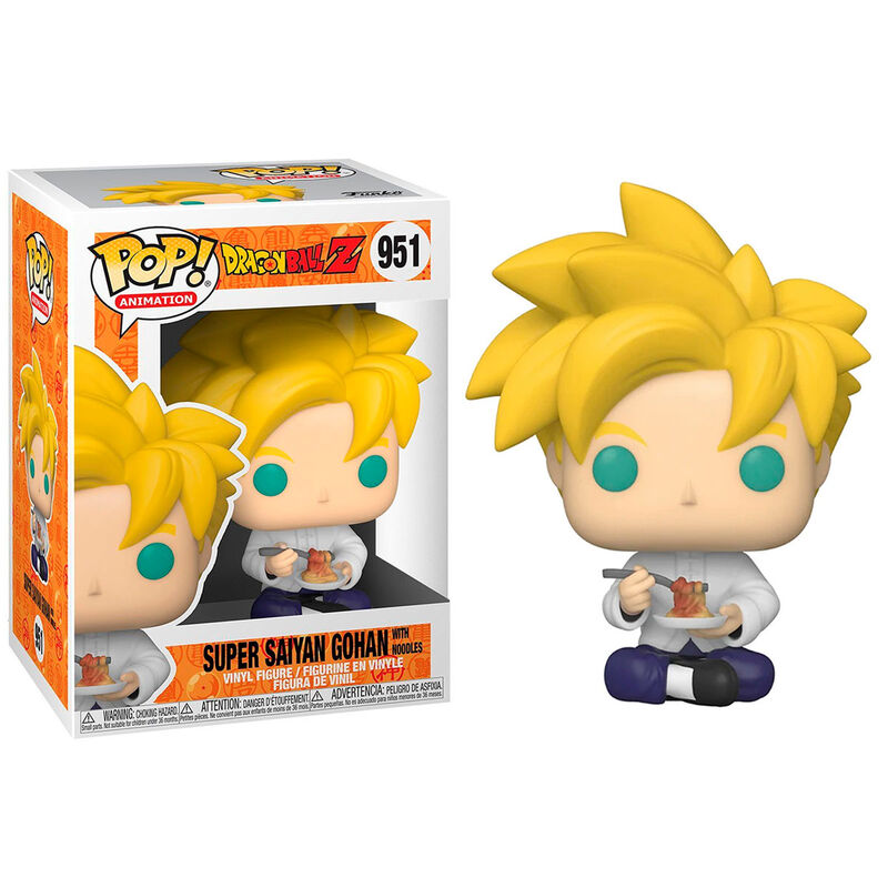 Imagen 3 de Figura Pop Dragon Ball Z Super Saiyan Gohan With Noodles