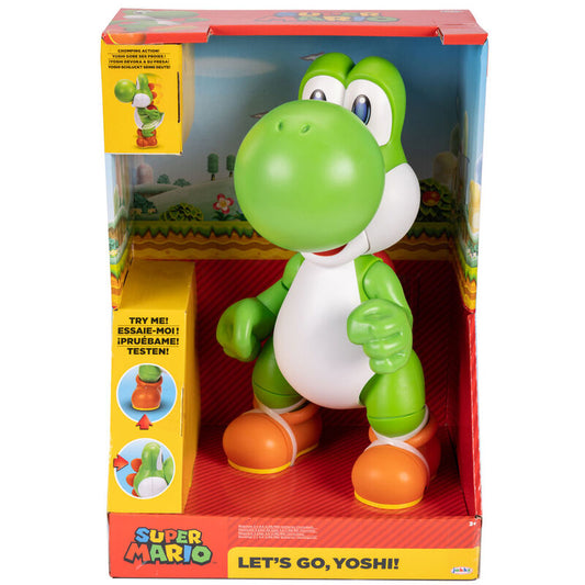 Imagen 1 de Figura Interactiva Yoshi Lets Go Super Mario Bros 36Cm