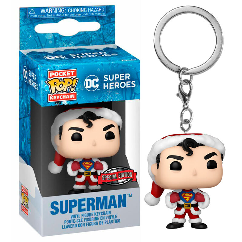 Imagen 3 de Llavero Pocket Pop Dc Comics Holiday Superman Exclusive