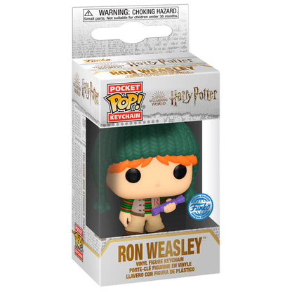 Imagen 1 de Llavero Pocket Pop Harry Potter Holiday Ron Exclusive