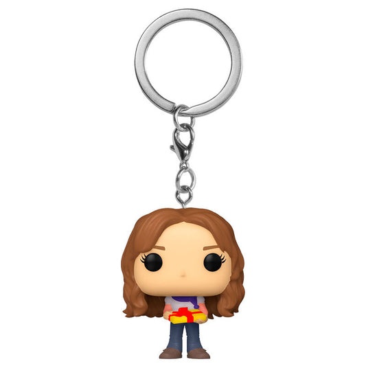 Imagen de Llavero Pocket Pop Harry Potter Holiday Hermione Exclusive parte de nuestra colección en Espadas y más, sitio oficial.