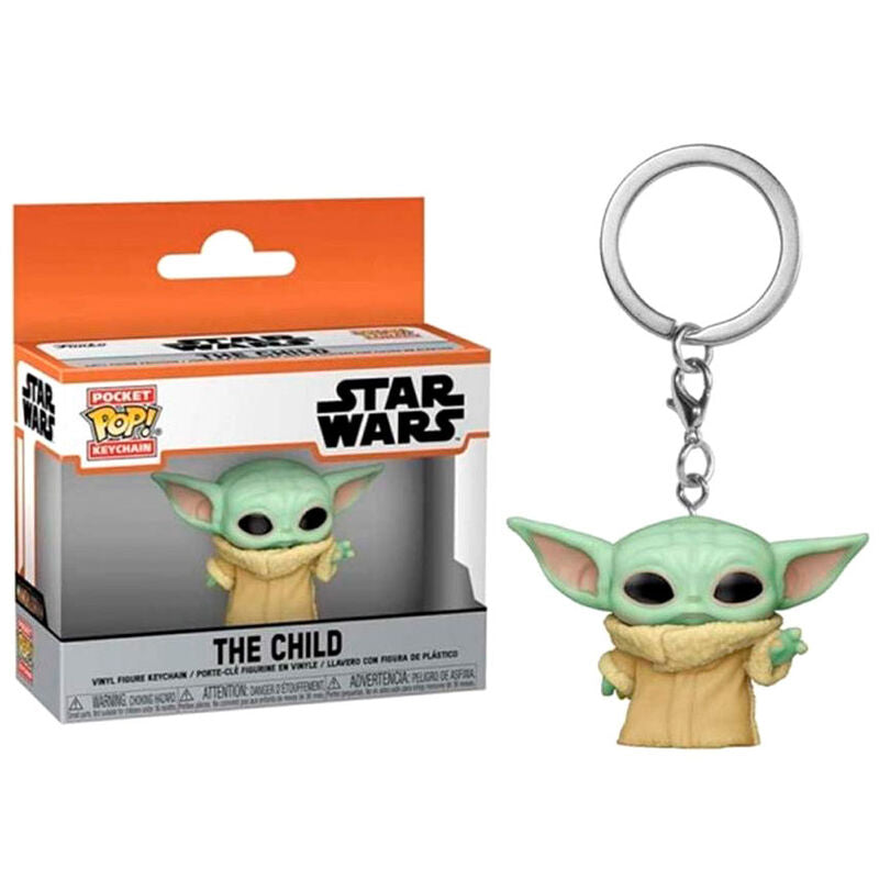 Imagen de Llavero Pocket Pop Star Wars The Mandalorian Yoda The Child parte de nuestra colección en Espadas y más, sitio oficial.