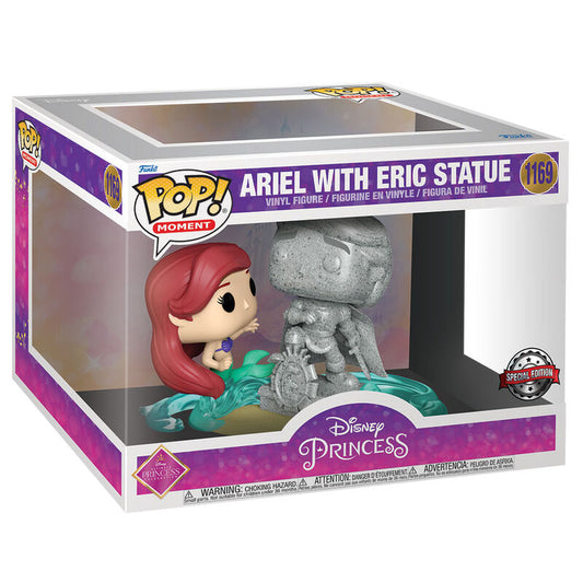 Imagen 1 de Figura Pop Disney Ultimate Princess La Sirenita Ariel & Statue Eric Exclusive