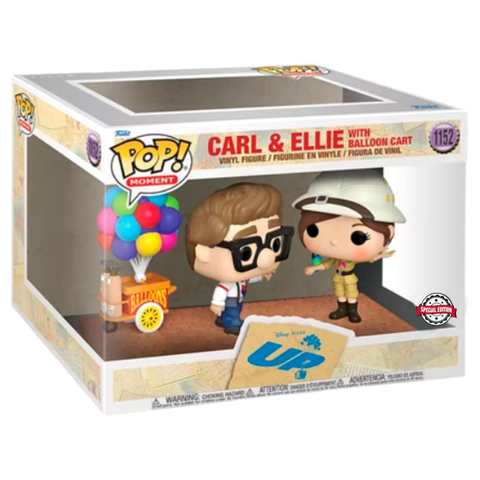Imagen 1 - Figura Pop Disney Pixar Up Carl & Ellie With Balloon Cart Exclusive