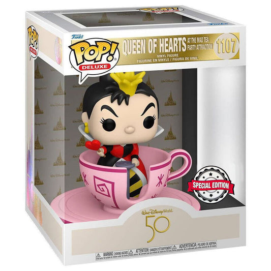 Imagen 1 de Figura Pop Walt Disney World 50Th Queen Of Hearts At Mad Tea Party Exclusive