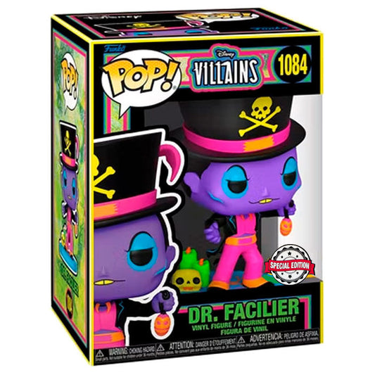 Imagen 1 de Figura Pop Disney Villains Dr. Facilier Black Light Exclusive