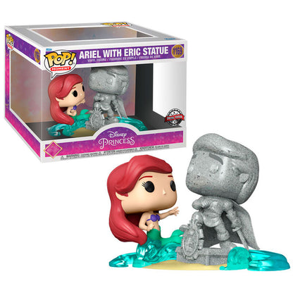 Imagen 3 de Figura Pop Disney Ultimate Princess La Sirenita Ariel & Statue Eric Exclusive