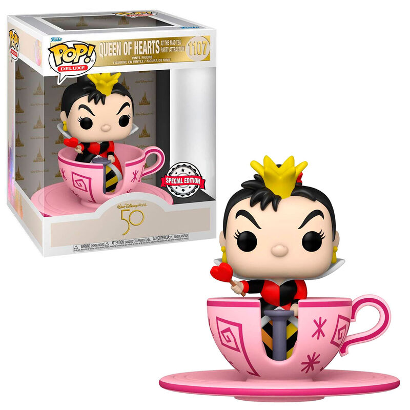 Imagen 3 de Figura Pop Walt Disney World 50Th Queen Of Hearts At Mad Tea Party Exclusive