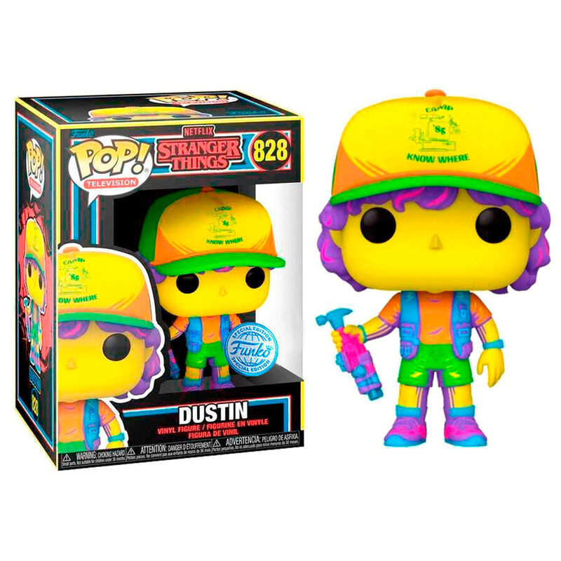 Imagen 2 de Figura Pop Stranger Things Dustin In Beef Black Light Exclusive