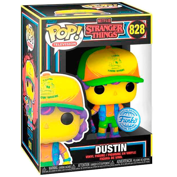 Imagen 3 de Figura Pop Stranger Things Dustin In Beef Black Light Exclusive